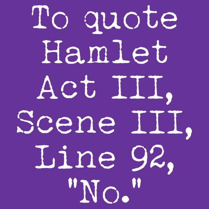 To Quote Hamlet Act III Scene III Line 92 No Cooling Performance Long Sleeve Crew