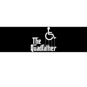 The Quadfather Handicap  Funny Wheelchair Bumper Sticker