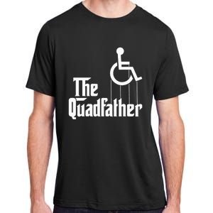 The Quadfather Handicap  Funny Wheelchair Adult ChromaSoft Performance T-Shirt