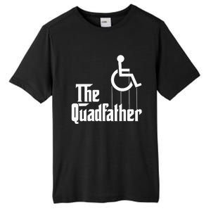 The Quadfather Handicap  Funny Wheelchair Tall Fusion ChromaSoft Performance T-Shirt