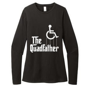 The Quadfather Handicap  Funny Wheelchair Womens CVC Long Sleeve Shirt