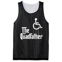 The Quadfather Handicap  Funny Wheelchair Mesh Reversible Basketball Jersey Tank