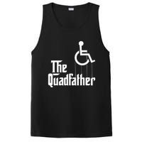 The Quadfather Handicap  Funny Wheelchair PosiCharge Competitor Tank