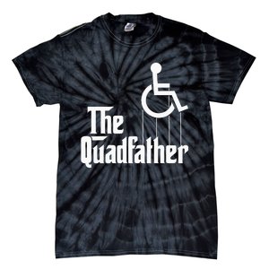 The Quadfather Handicap  Funny Wheelchair Tie-Dye T-Shirt