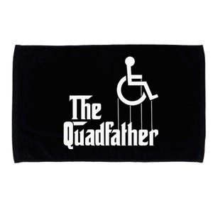 The Quadfather Handicap  Funny Wheelchair Microfiber Hand Towel