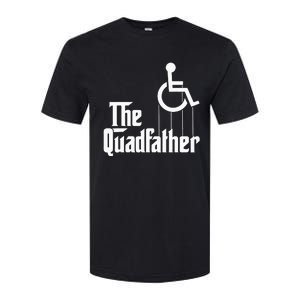 The Quadfather Handicap  Funny Wheelchair Softstyle CVC T-Shirt