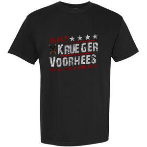 The Quote “Kruegervoorhees 2024 Let Us Take A Stab At It” Garment-Dyed Heavyweight T-Shirt