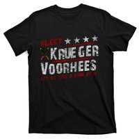 The Quote “Kruegervoorhees 2024 Let Us Take A Stab At It” T-Shirt