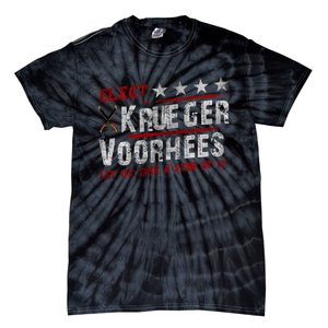 The Quote “Kruegervoorhees 2024 Let Us Take A Stab At It” Tie-Dye T-Shirt