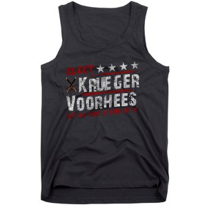 The Quote “Kruegervoorhees 2024 Let Us Take A Stab At It” Tank Top