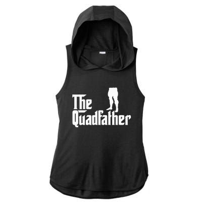 The Quadfather Leg Day Gym Motivation Pump Cover To Gains Ladies PosiCharge Tri-Blend Wicking Draft Hoodie Tank