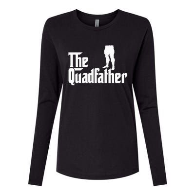 The Quadfather Leg Day Gym Motivation Pump Cover To Gains Womens Cotton Relaxed Long Sleeve T-Shirt