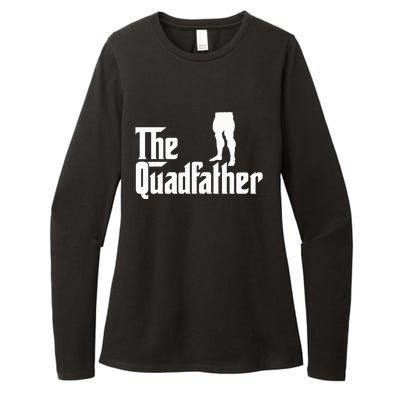 The Quadfather Leg Day Gym Motivation Pump Cover To Gains Womens CVC Long Sleeve Shirt