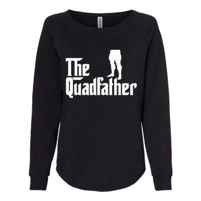 The Quadfather Leg Day Gym Motivation Pump Cover To Gains Womens California Wash Sweatshirt