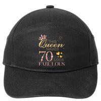 This Queen Makes 70 Look Fabulous 70th Birthday Queen B Day 7-Panel Snapback Hat