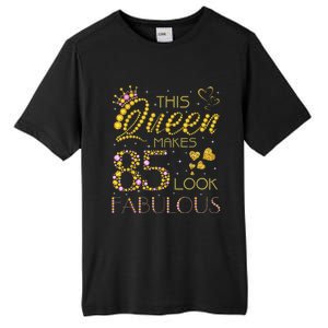 This Queen Makes 85 Look Fabulous 85Th Birthday Present Ladies Wo Tall Fusion ChromaSoft Performance T-Shirt