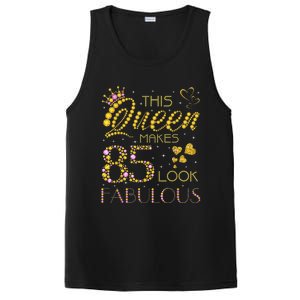 This Queen Makes 85 Look Fabulous 85Th Birthday Present Ladies Wo PosiCharge Competitor Tank