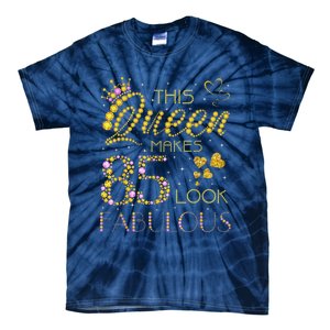 This Queen Makes 85 Look Fabulous 85Th Birthday Present Ladies Wo Tie-Dye T-Shirt