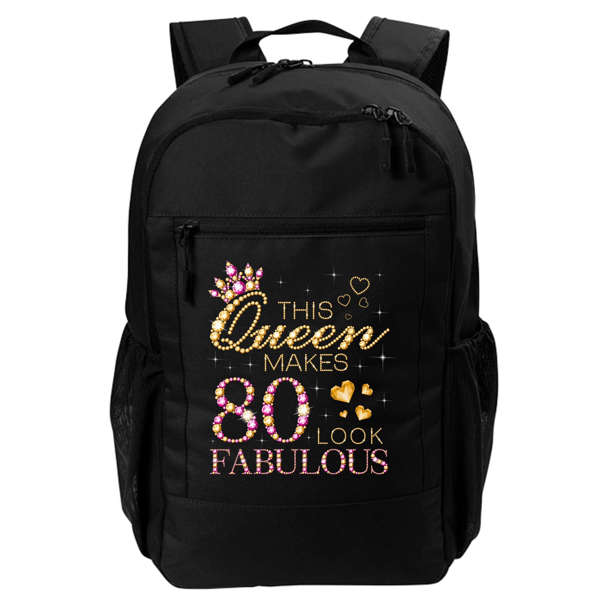 This Queen Makes 80 Look Fabulous 80th Birthday Queen B-day Backpack