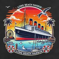 The Queen Mary Long Beach Historic Ocean Liner Cool Comfort Performance Bucket Hat
