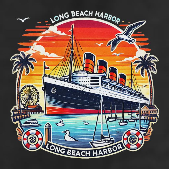 The Queen Mary Long Beach Historic Ocean Liner Cool Comfort Performance Bucket Hat