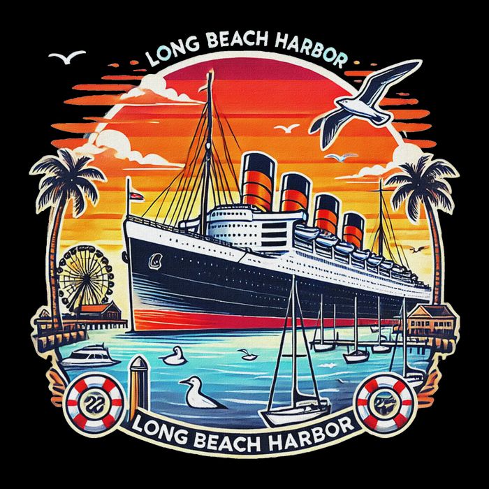 The Queen Mary Long Beach Historic Ocean Liner Bucket Hat