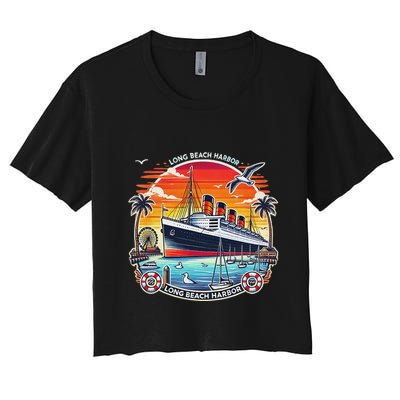 The Queen Mary Long Beach Historic Ocean Liner Crop Top