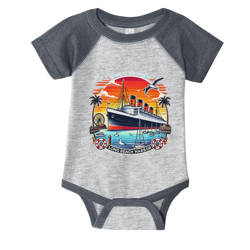 The Queen Mary Long Beach Historic Ocean Liner Infant Baby Jersey Bodysuit