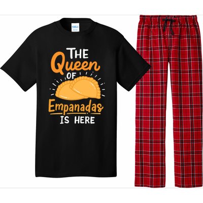 The Queen Of Empanadas Is Here Funny For Lover Food Gift Pajama Set