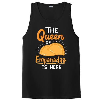 The Queen Of Empanadas Is Here Funny For Lover Food Gift PosiCharge Competitor Tank