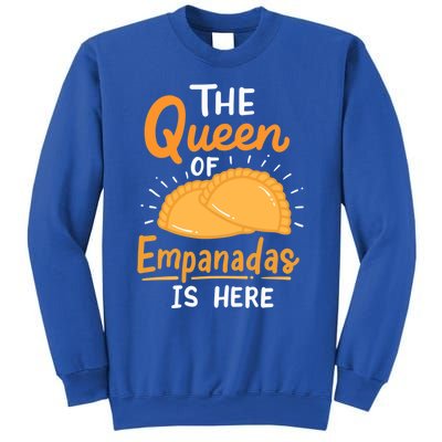 The Queen Of Empanadas Is Here Funny For Lover Food Gift Sweatshirt