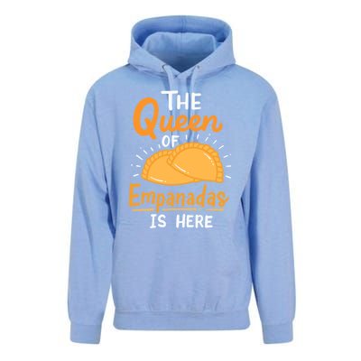 The Queen Of Empanadas Is Here Funny For Lover Food Gift Unisex Surf Hoodie