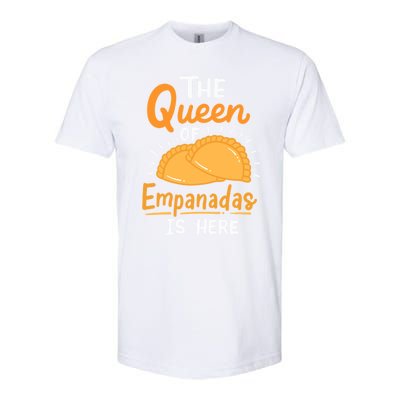 The Queen Of Empanadas Is Here Funny For Lover Food Gift Softstyle CVC T-Shirt