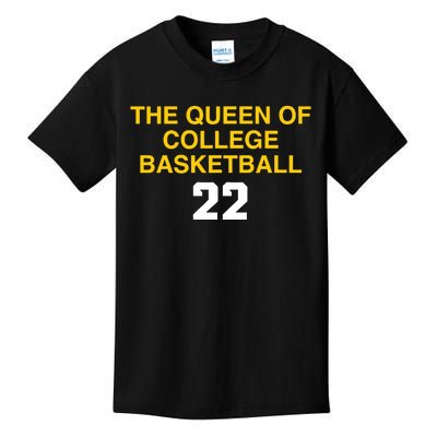 The Queen Of College Basketball 22 Kids T-Shirt