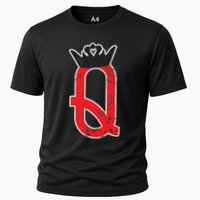 The Queen | Playing Card Poker Cooling Performance Crew T-Shirt