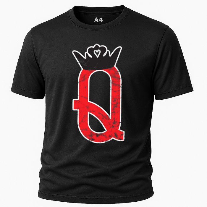 The Queen | Playing Card Poker Cooling Performance Crew T-Shirt