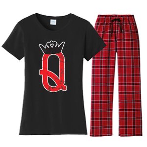 The Queen | Playing Card Poker Women's Flannel Pajama Set