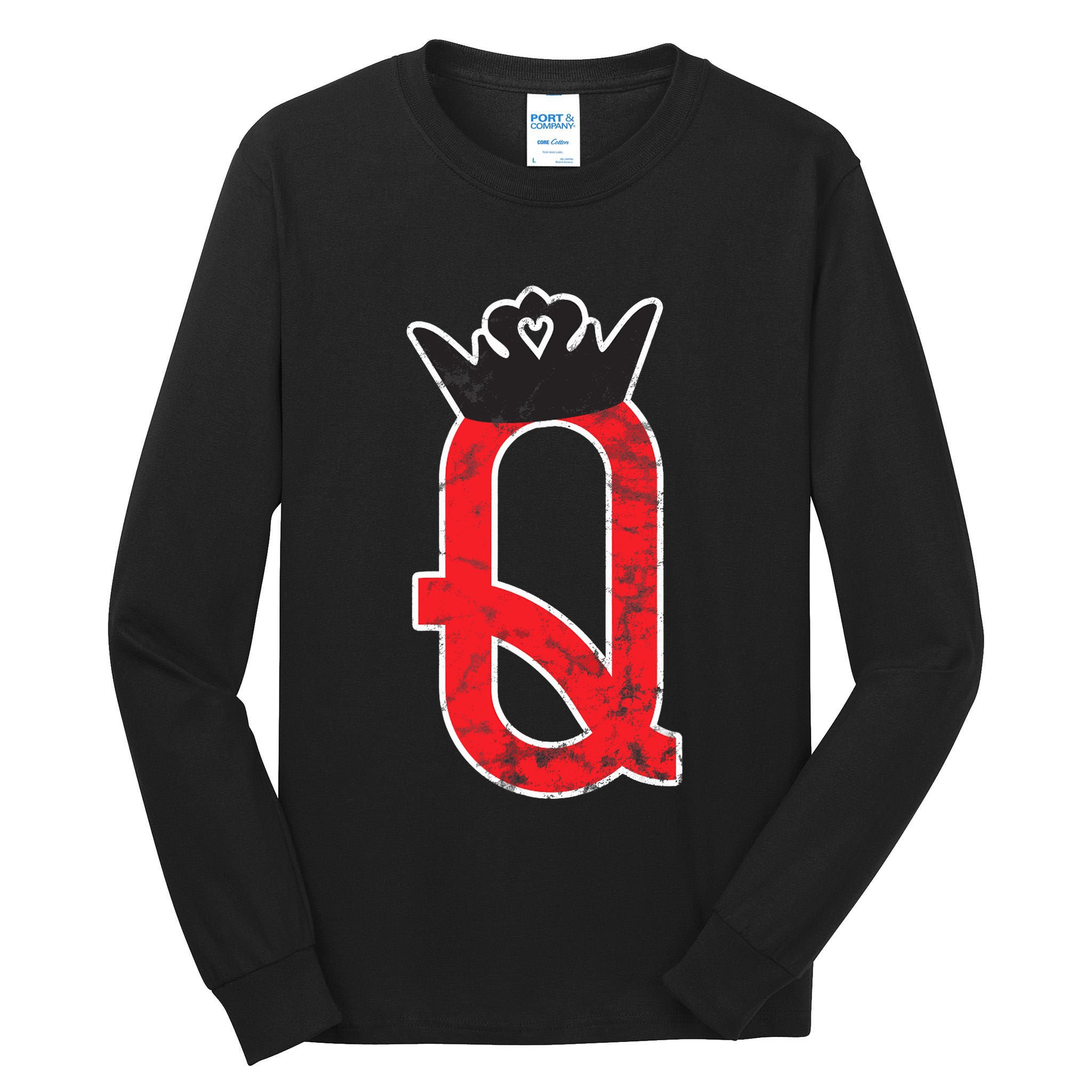 The Queen | Playing Card Poker Tall Long Sleeve T-Shirt