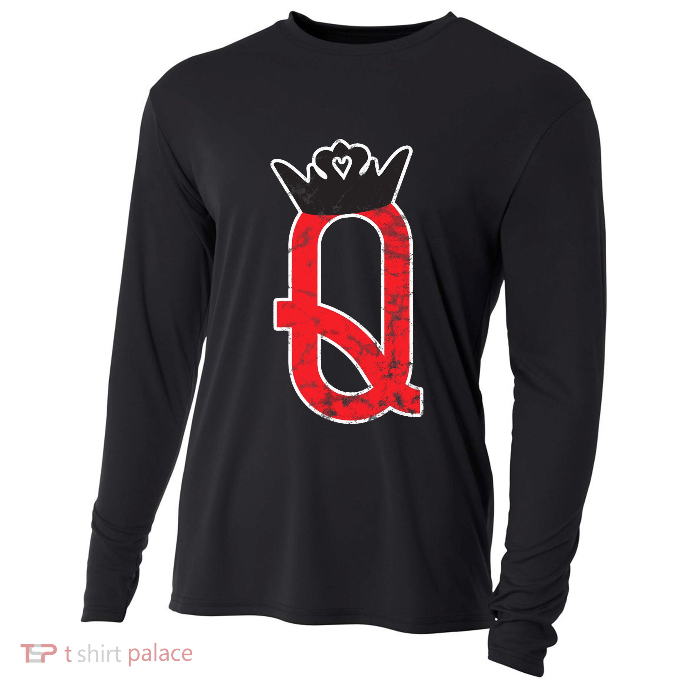 The Queen | Playing Card Poker Cooling Performance Long Sleeve Crew