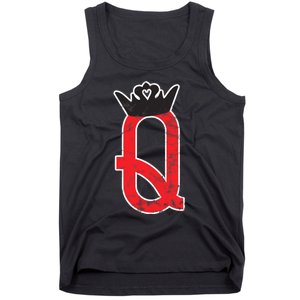 The Queen | Playing Card Poker Tank Top