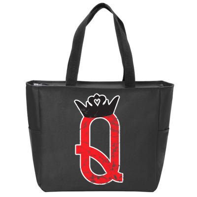 The Queen | Playing Card Poker Zip Tote Bag