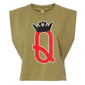 The Queen | Playing Card Poker Garment-Dyed Women's Muscle Tee