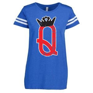 The Queen | Playing Card Poker Enza Ladies Jersey Football T-Shirt