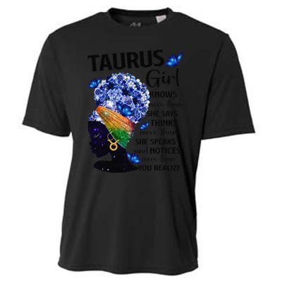 Taurus Queen Sweet As Candy Birthday Gift For Black Wo Cooling Performance Crew T-Shirt