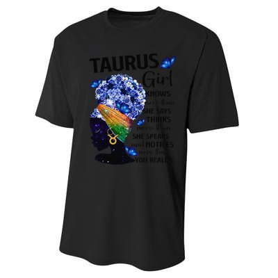 Taurus Queen Sweet As Candy Birthday Gift For Black Wo Performance Sprint T-Shirt