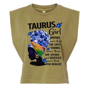 Taurus Queen Sweet As Candy Birthday Gift For Black Wo Garment-Dyed Women's Muscle Tee