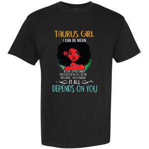 Taurus Queen Sweet As Candy Birthday Gift For Black Women Garment-Dyed Heavyweight T-Shirt