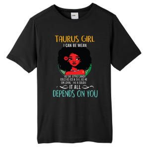 Taurus Queen Sweet As Candy Birthday Gift For Black Women Tall Fusion ChromaSoft Performance T-Shirt