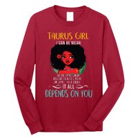 Taurus Queen Sweet As Candy Birthday Gift For Black Women Long Sleeve Shirt