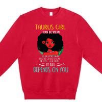 Taurus Queen Sweet As Candy Birthday Gift For Black Women Premium Crewneck Sweatshirt